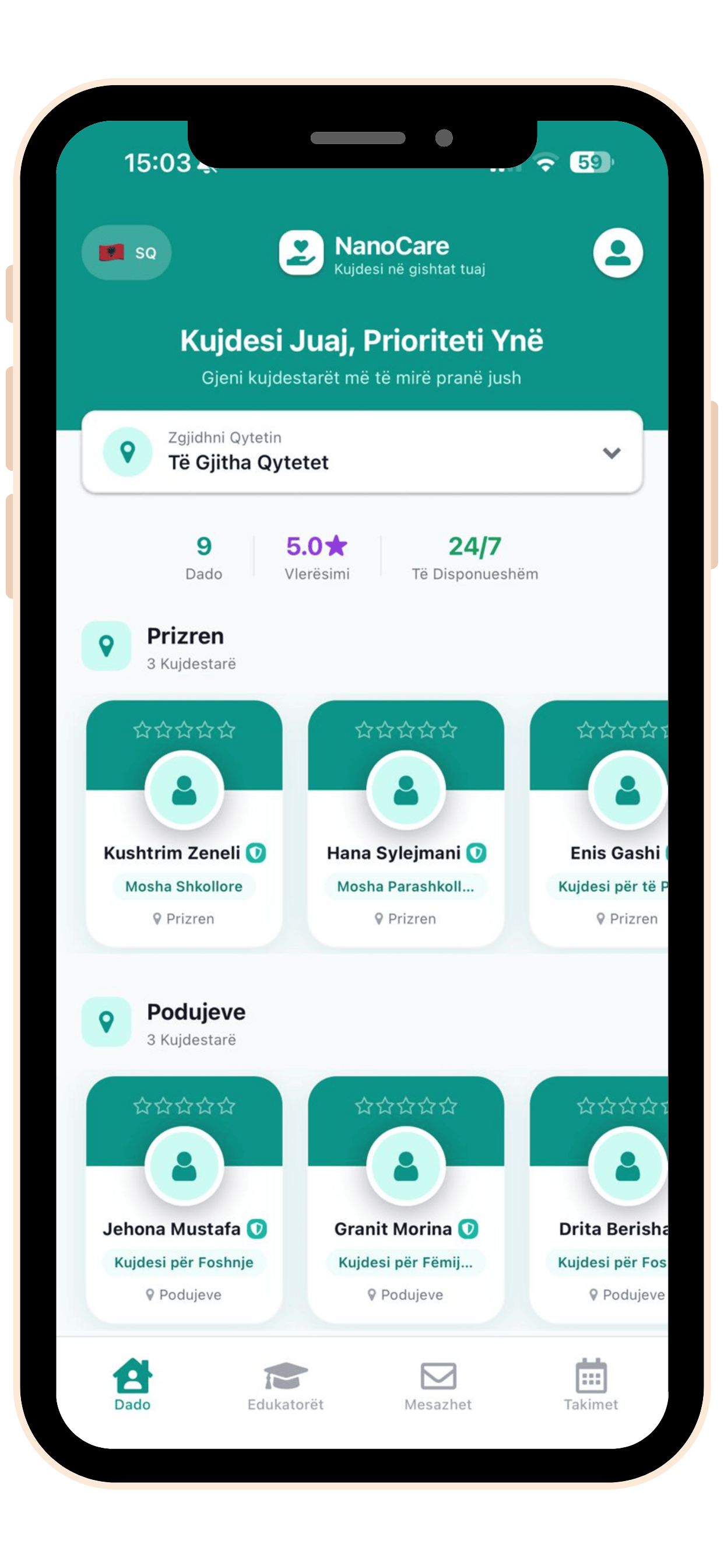 NanoCare App Preview